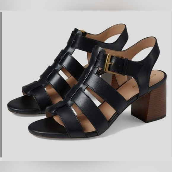 Cole Haan Shoes - Cole Haan Size 8.5 Black Leather Josie Fisherman Sandals.